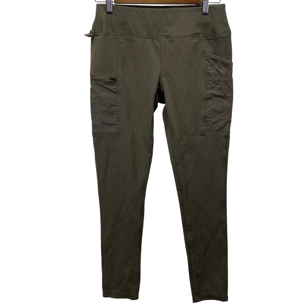 Carhartt Force Fitted Women XS (0-2) Olive Green utility Cargo Pocket Leggings